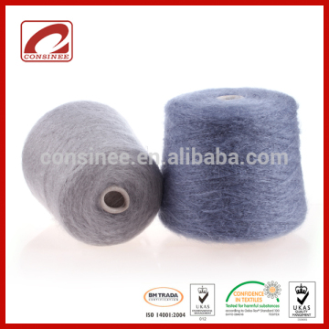 Consinee free sample luxury sweater use 70% Mohair 30% Wool yarn mohair yarn