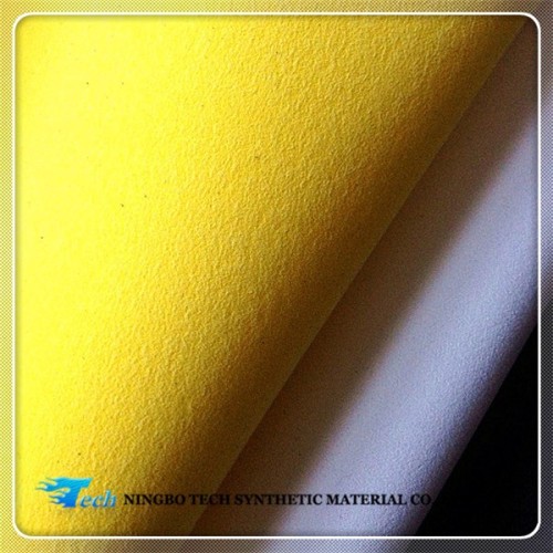 2015 shoe fabric imitated microfiber faux leather 100% polyester microfiber fabric