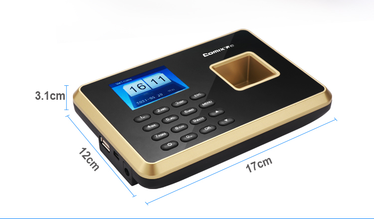 Biometric Fingerprint Smart Time Attendance Clock Employee Recognition Recording Device Electronic Attendance Machine For Comix