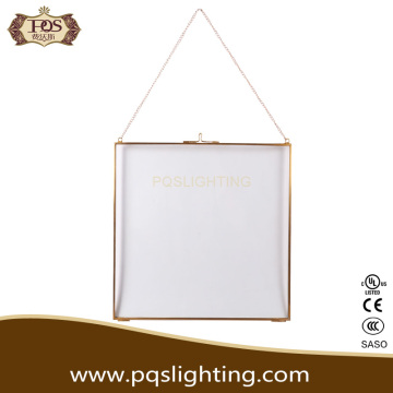 Golden outline glass photo frame