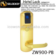 high security Stainless Steel Rfid hotel key card electronic door lock system fingerprint door lock for hotel, office, home,etc.
