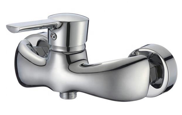 Hot-Selling Bath Cold And Hot Water Mixer Tap, Brass Chrome Wall Mounted Bathtub Faucet For Bathroom