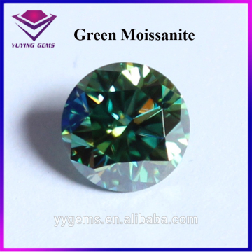 Stunning 5.0MM 0.5 Carat Diamond Cut Round Created Green Moissanite Stones