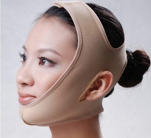 2014 fashionable elastic and durable neoprene v shape lifting slim face mask