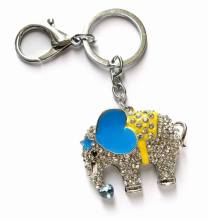 Bling Bling Crystal Elephant Key Ring (K807)
