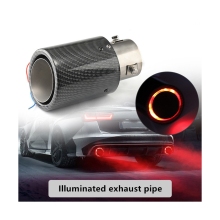 Universal Adjustable LED Lamp Exhaust Pipes with Illuminated Tail Pipe
