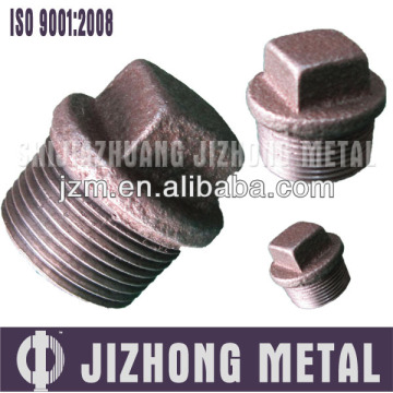 galvanized iron GI and black iron plug 2 inch