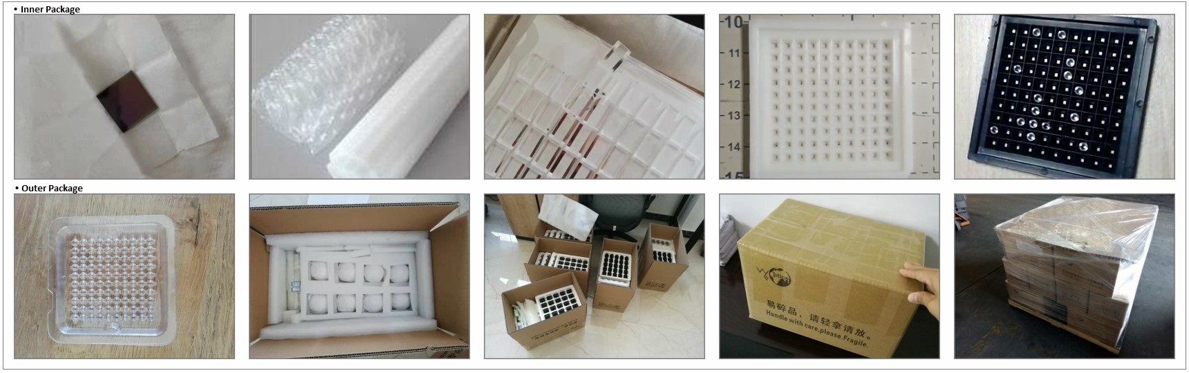 rectangular optical window/ wafer/ flat