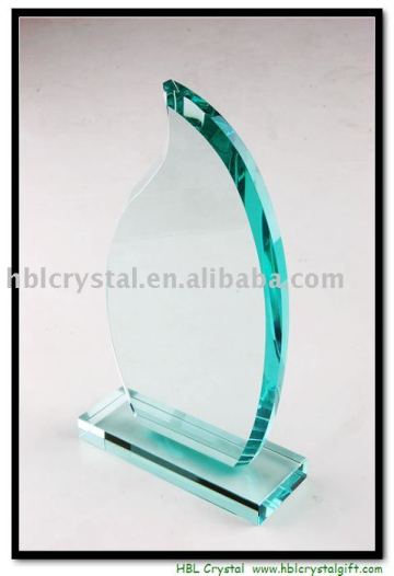 Glass Jade award & crystal award