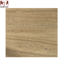 Travertine Beige Natural Marble Slabs for Hotel Flooring and Countertops