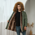 Veste Parka pour hommes de haute qualité longue sur mesure en gros