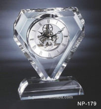 Heart Crystal Clocks Artistic Crystal Table Clocks