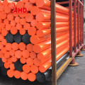 Diameter 15-400 mm Oranje PE HDPE-polyethyleenstaven