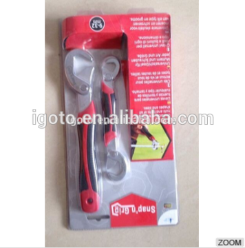 2015 hotsale Snap N Grip universal multifunction spanner nut wrench for everything