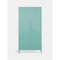 Metal Wardrobe Closet with Hanging Storage Solutions