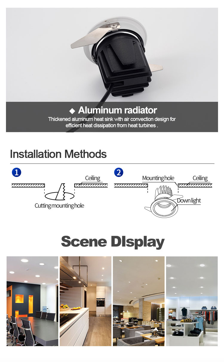 7w 12w Led Downlight From Synno Lighting