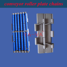 Single Hinge Straight Running Chains with Low Noise Accumulation Rollers