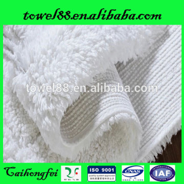 China jacquard hotel anti-slip cotton fancy bath mats