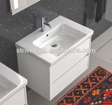 North America Style Modern PVC Bathroom Vanity Cabinet