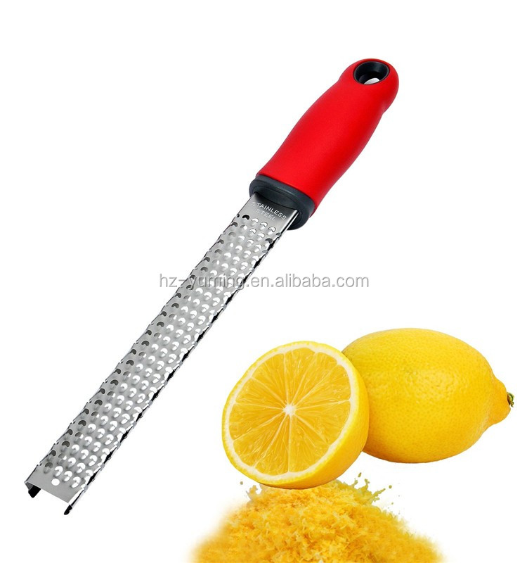 Hot Sale Handheld Kitchen Stainless Steel lemon zester with Cheese Grater Citrus Graters