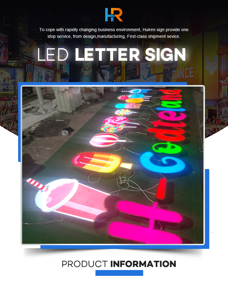 High Quality Outdoor Wall Mounted 3d Led Signage Business Sign Acrylic Channel Letter