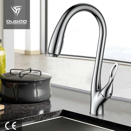 Fregadero de cocina, grifo mezclador de agua con pulverizador