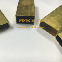 High-strength brass rectangular tubes structural frameworks