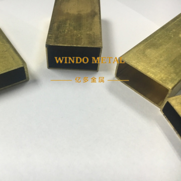 High-strength brass rectangular tubes structural frameworks