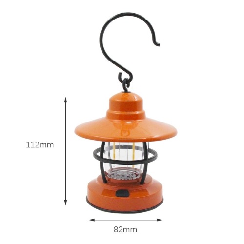 Hanging Dry Battery Vintage Camping Light with Hook