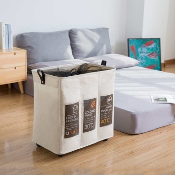 Foldable Washing Net Laundry Bag with Wheels: Preventing Splashes during Laundry Sorting