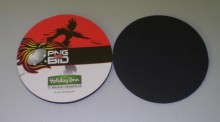cheap sale printed artistic pattern rubber coaster pager