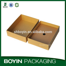 Plain kraft paper two pieces packaging box