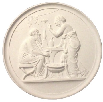 Kids Hand Painting Unglazed Unpainted Stoneware Bisque Plate