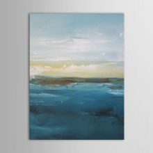 Modern Hotel Wall Art Handpaint Abstract Canvas Oil Painting