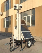 Portable Solar-Powered CCTV Security Monitoring Trailer