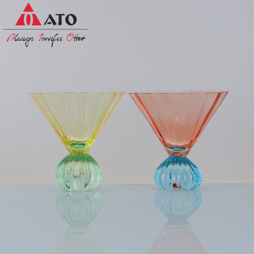 Vintage Retro Goblets Crystal Wine Glasses with Stem