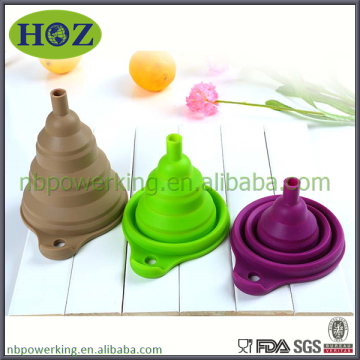 Foldable Silicone Funnel, Collapsible Silicone Funnel