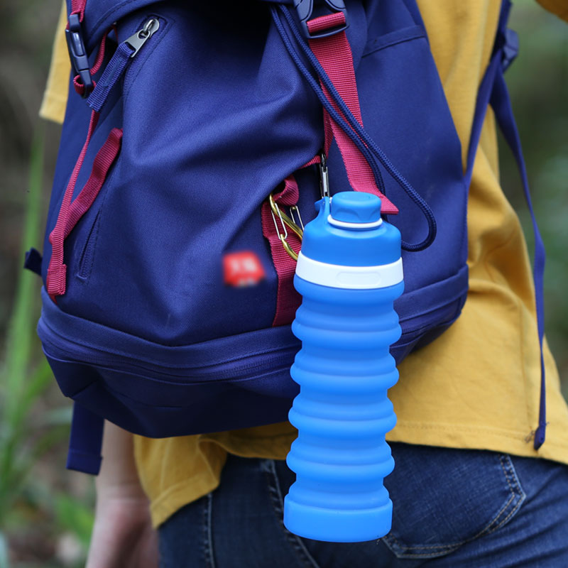 Bpa Free Retractable Silicone Water Bottle