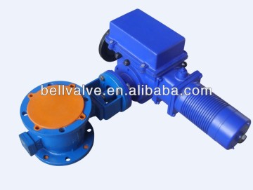 Electric device adjust ball valve V-type