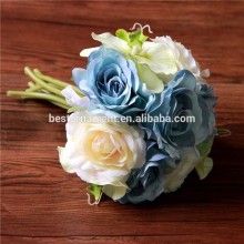 Wedding Bridal Silk Posy Roses Flower Bouquet