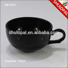 Heat Resistant Black Opal Glass Cup 150ml Opal Glass Tableware Opal Glass Dinnerware