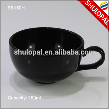 Heat Resistant Black Opal Glass Cup 150ml Opal Glass Tableware Opal Glass Dinnerware