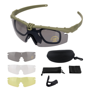 Tactical Safety Goggles Sunglasses with Prescription Insert