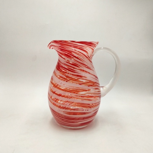 red color swirl effect red wine glass carafe tumbler