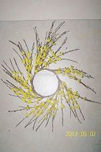 decorative candle ring for spring