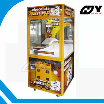 Chocolate Castle toy catcher machine/catching toy game machine