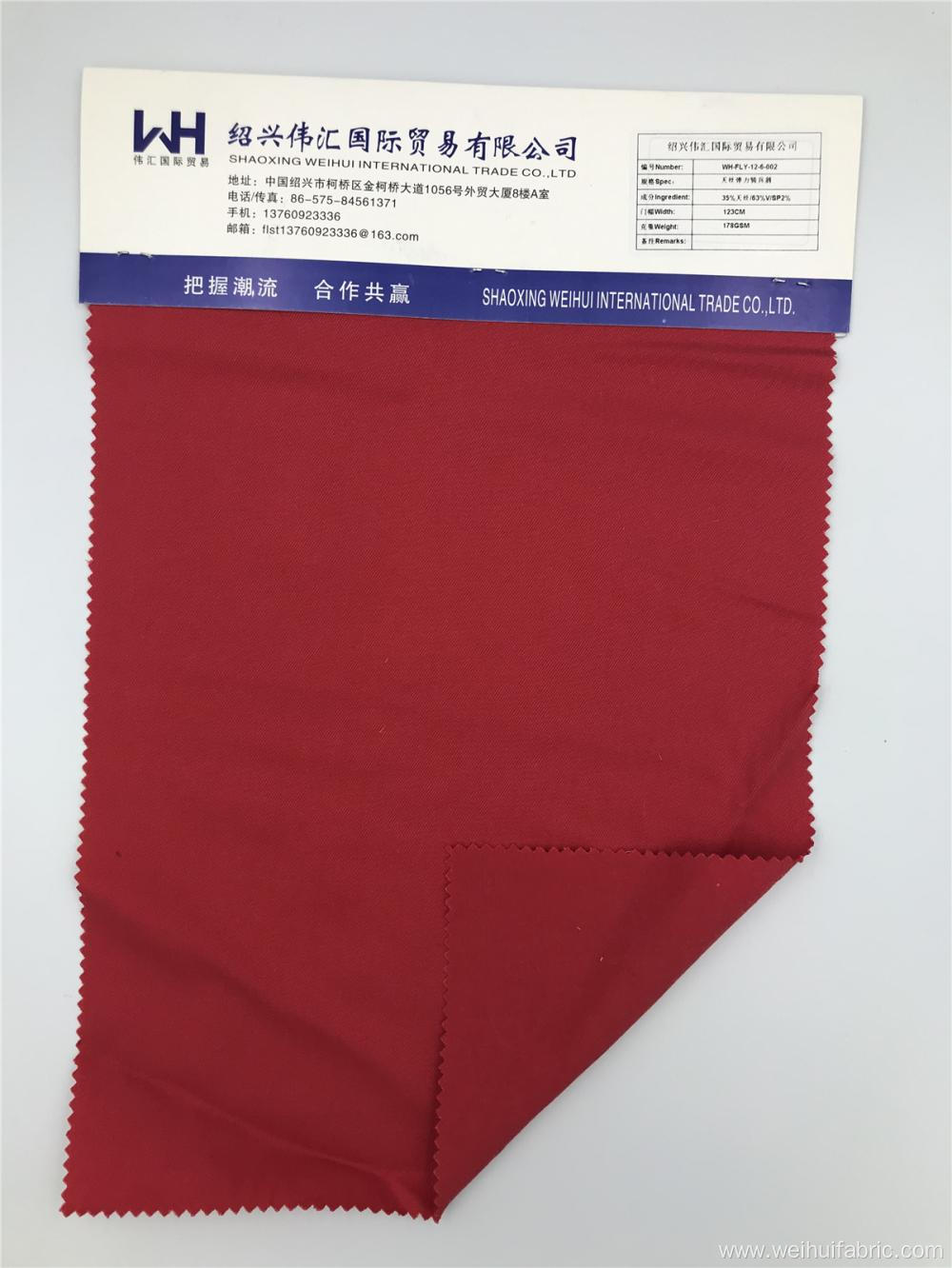 Wholesale Tencel Resilient Fabric Dark Red Fabrics