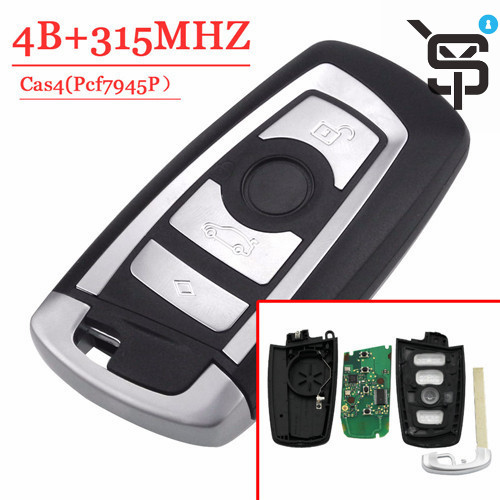 Top quality car key remote key 4 button 315/434/868 MHZ