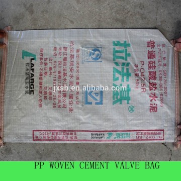 pp woven bag for cement valve bag