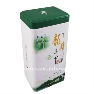Tin box factory sell rectangle chinese tea tin